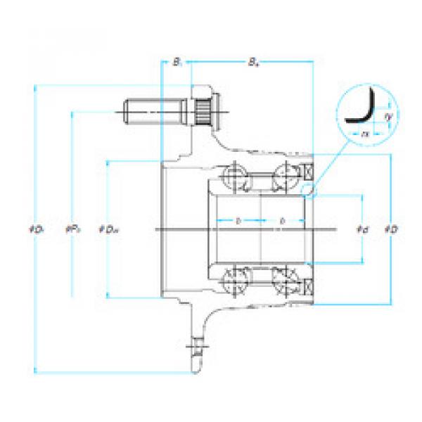 Bearing 32BWK09-Y-2CP17-01 E NSK #1 image