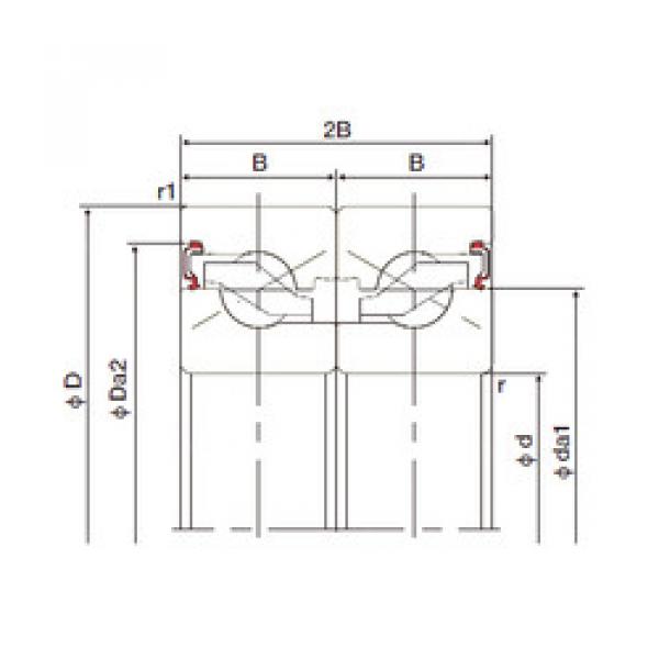 Bearing 15TAB04DB-2LR NACHI #5 image