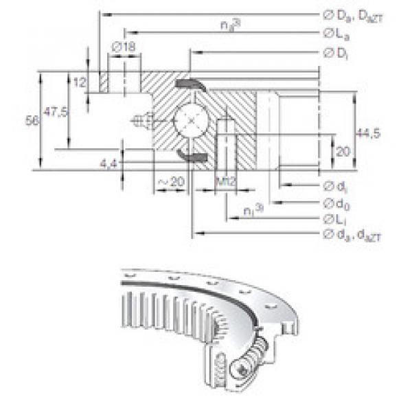 Bearing VLI 20 0544 N INA #5 image