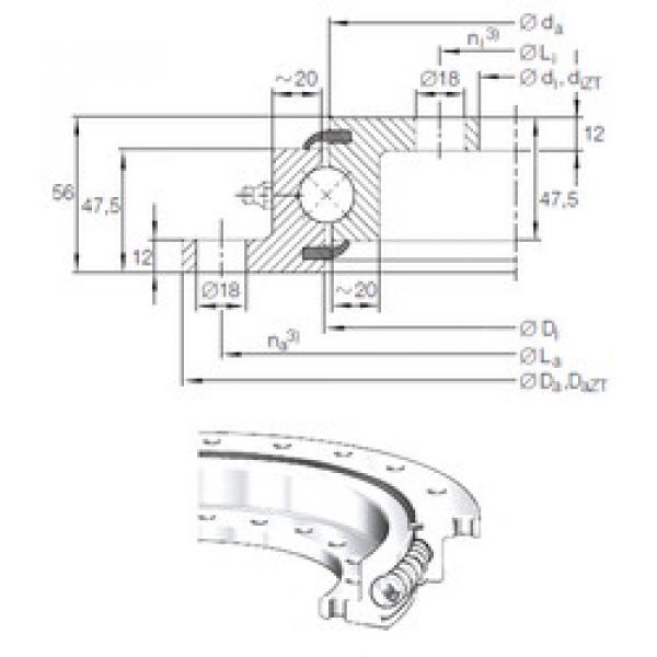 Bearing VLU 20 0414 INA #5 image