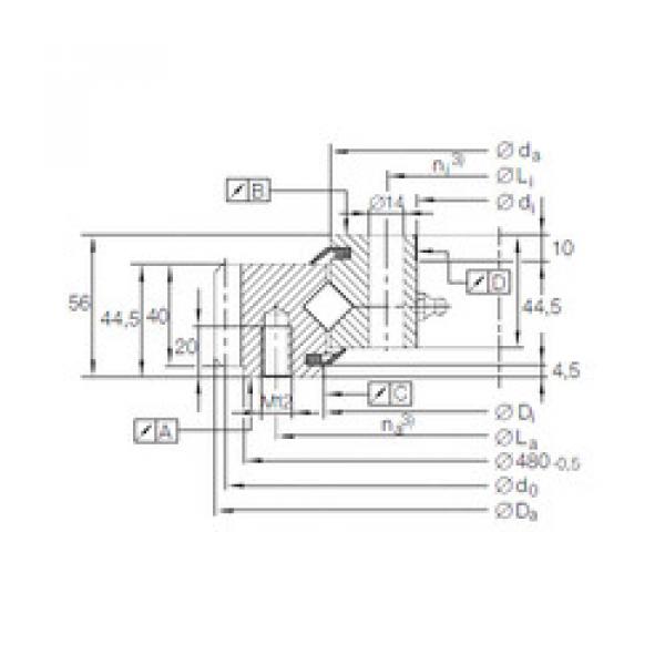 Bearing XSA 14 0414 N INA #1 image