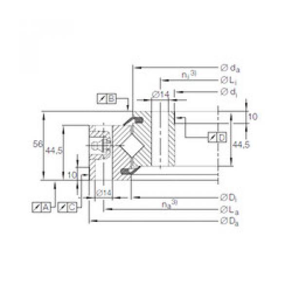 Bearing XSU 14 0844 INA #1 image