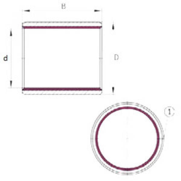 Bearing EGB0303-E40 INA #5 image