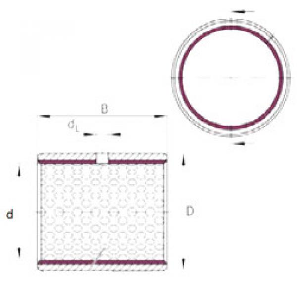 Bearing EGB0808-E50 INA #5 image