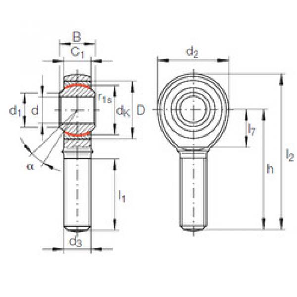 Bearing GAKFL 10 PW INA #5 image