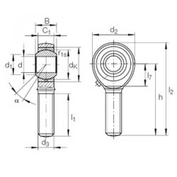 Bearing GAKFL 10 PB INA #5 image