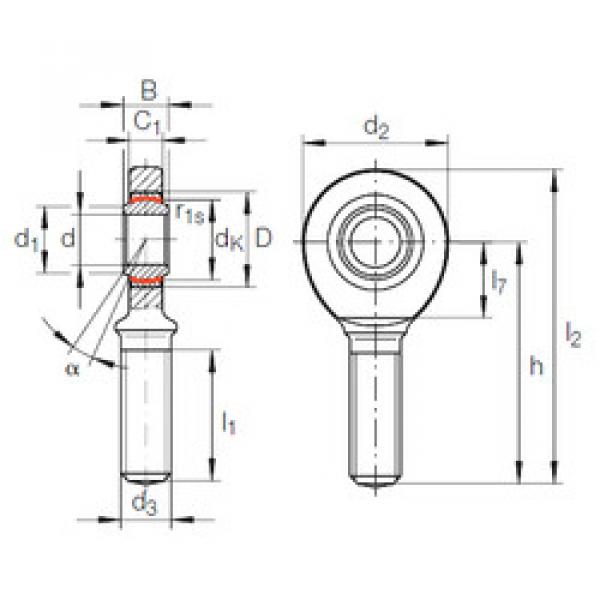 Bearing GAR 25 UK INA #5 image