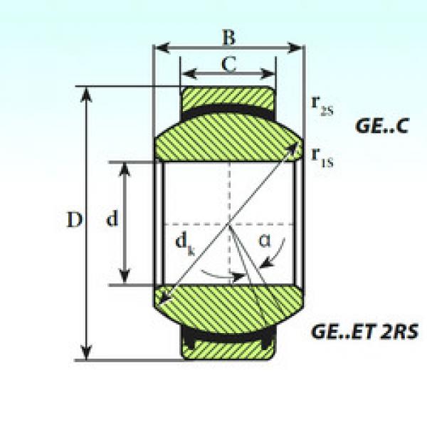 Bearing GE 100 ET 2RS ISB #5 image