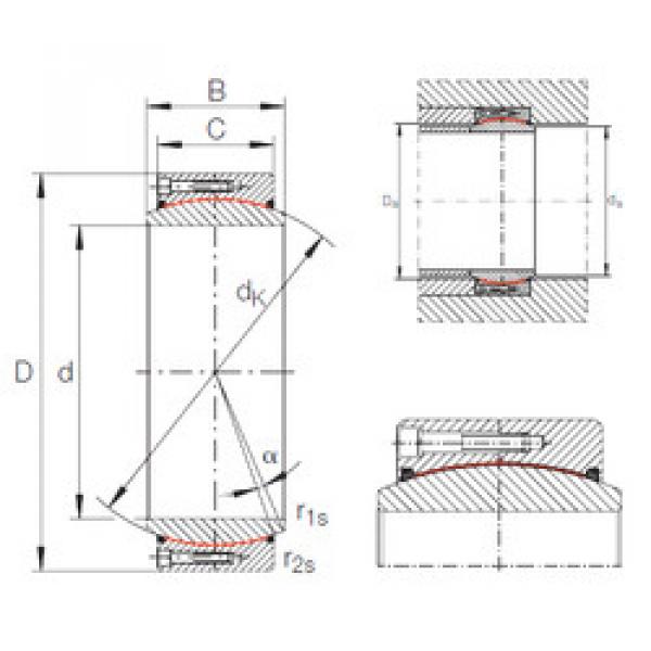 Bearing GE 1000 DW-2RS2 INA #5 image