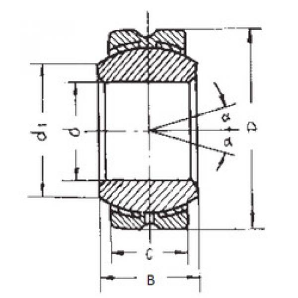 Bearing GEBK12S FBJ #5 image