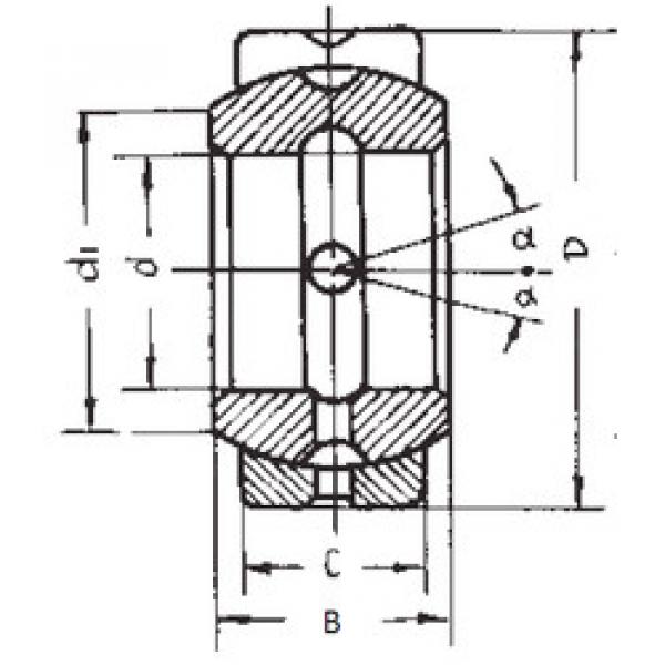 Bearing GEZ19ES FBJ #5 image