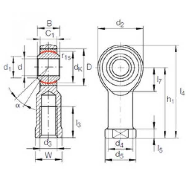 Bearing GIKFL 12 PW INA #5 image