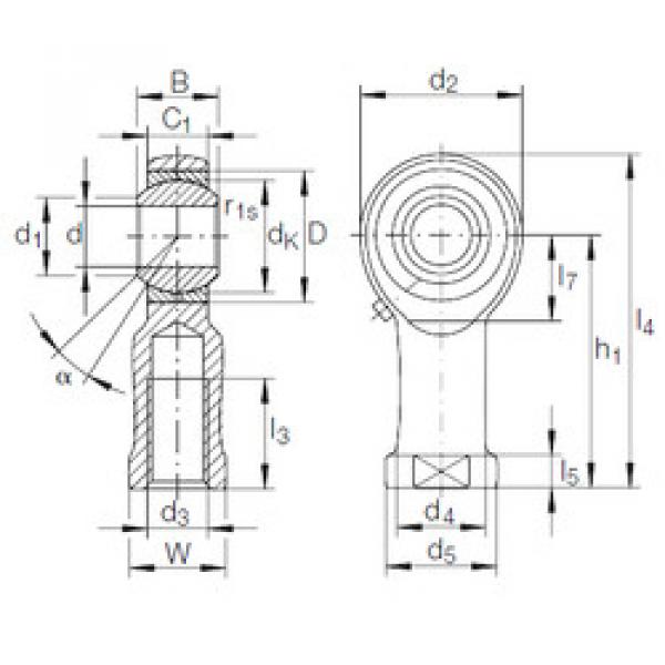 Bearing GIKFL 10 PB INA #5 image