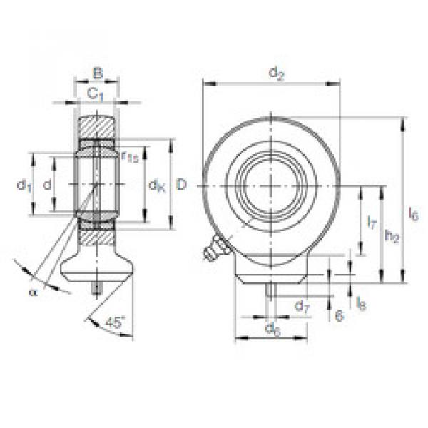 Bearing GK 12 DO INA #5 image