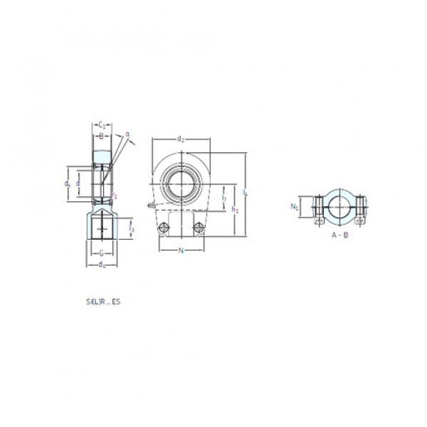 Bearing SIR 100 ES SKF #1 image