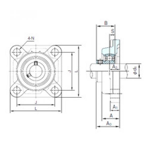 Bearing BF204 NACHI #1 image