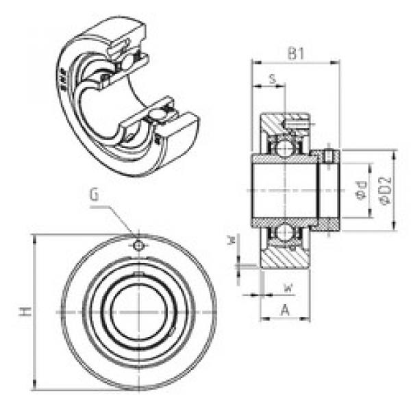 Bearing EXC201 SNR #1 image