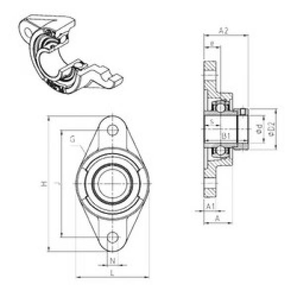 Bearing EXFL203 SNR #1 image