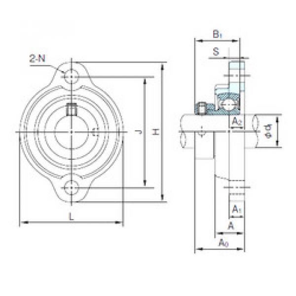 Bearing KHLFL205AJ NACHI #1 image