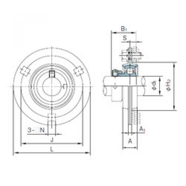 Bearing KHPF201A NACHI #1 image