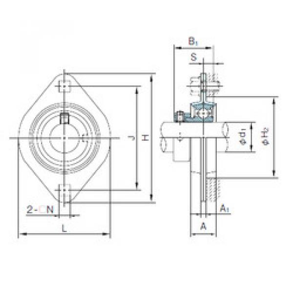 Bearing KHPFL204A NACHI #1 image