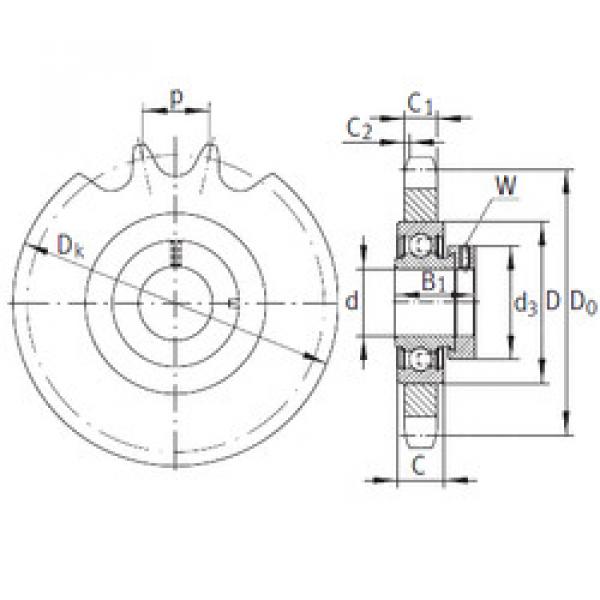 Bearing KSR15-B0-06-10-20-08 INA #1 image