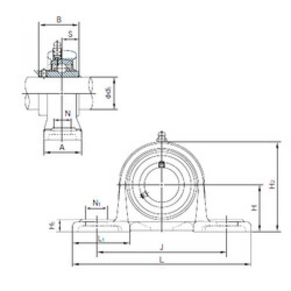 Bearing MUCP206 NACHI #1 image