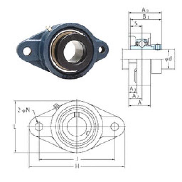 Bearing NANFL201 FYH #1 image