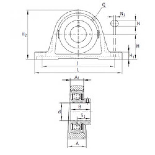 Bearing PAKY1-1/4 INA #1 image