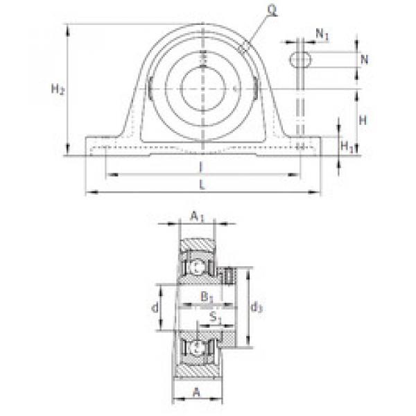 Bearing PASE1-1/4-206 INA #1 image