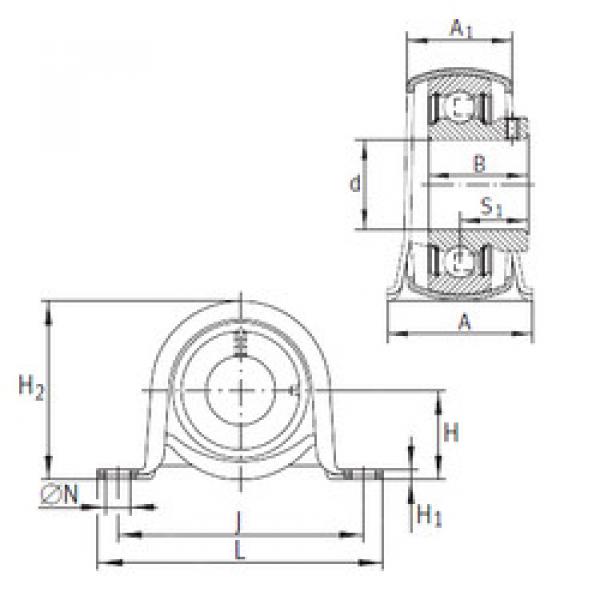 Bearing PBY12 INA #1 image