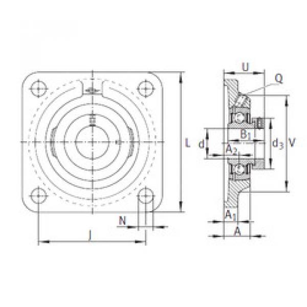 Bearing PCF20 INA #1 image