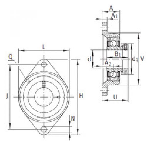 Bearing PCFT15 INA #1 image