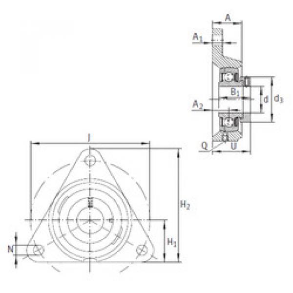 Bearing PCFTR17 INA #1 image