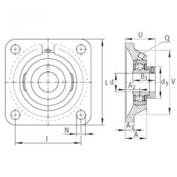 Bearing PCJ1-1/4 INA #1 image