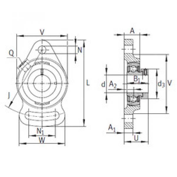 Bearing PSFT25 INA #1 image