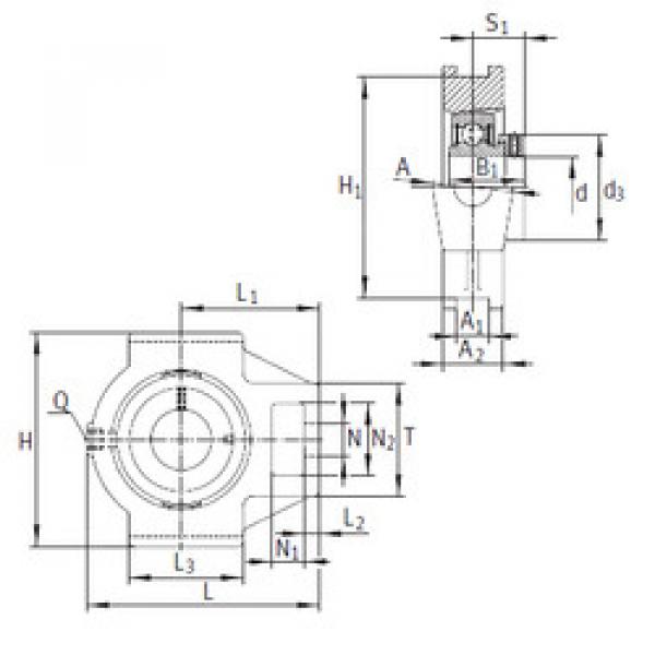 Bearing PTUE25 INA #1 image