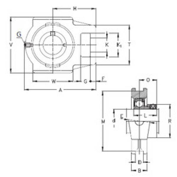 Bearing PTUE60 NKE #1 image