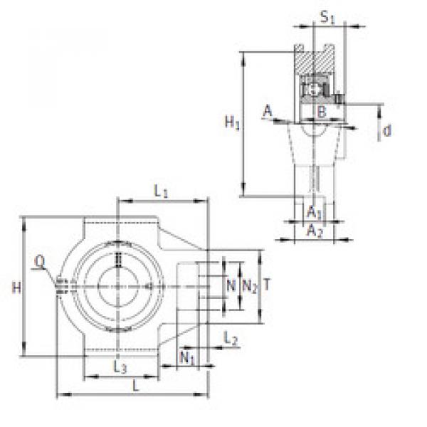 Bearing PTUEY25 INA #1 image