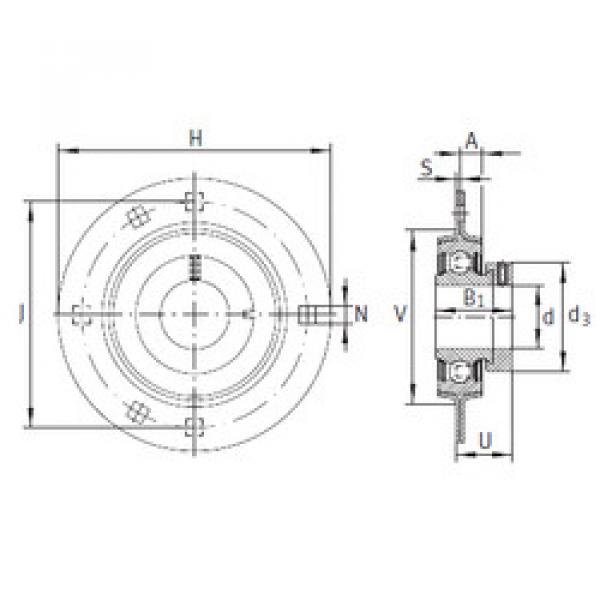 Bearing RA25 INA #1 image