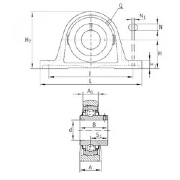 Bearing RAKY1-1/4-206 INA #1 image