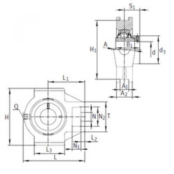 Bearing RTUE100 INA #1 image