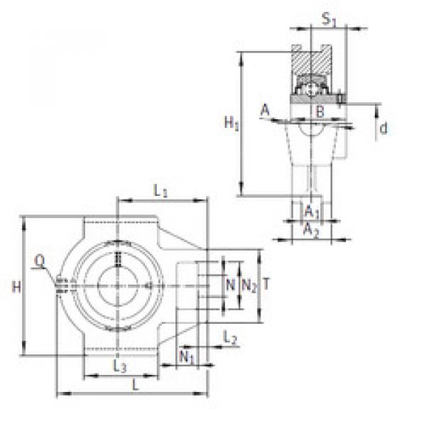 Bearing RTUEY20 INA #1 image