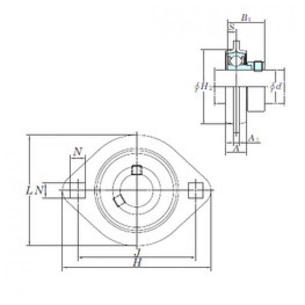 Bearing SAPFL202 KOYO #1 image