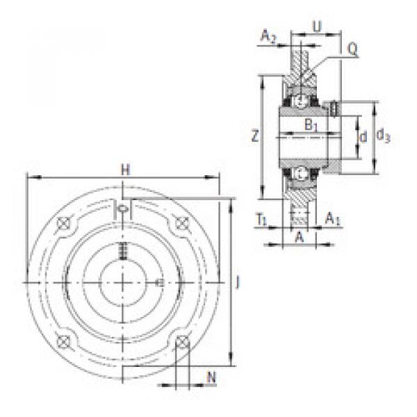 Bearing TFE25 INA #1 image