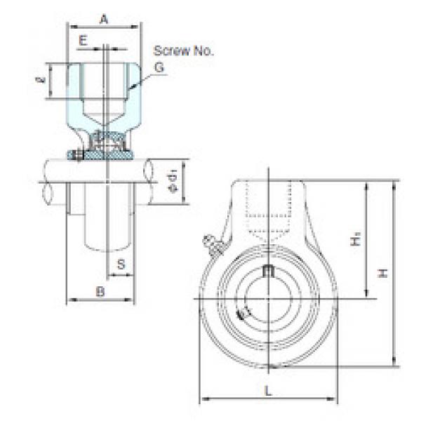 Bearing UCECH202 NACHI #1 image