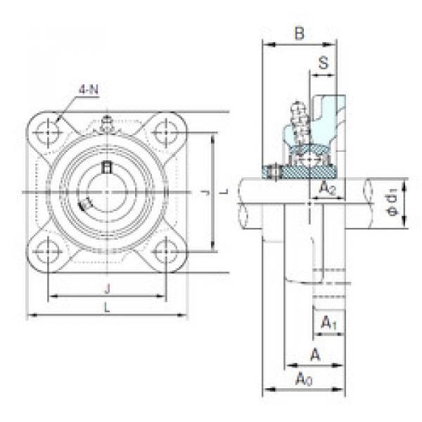 Bearing UCF201 NACHI #1 image