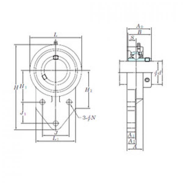 Bearing UCFB204 KOYO #1 image