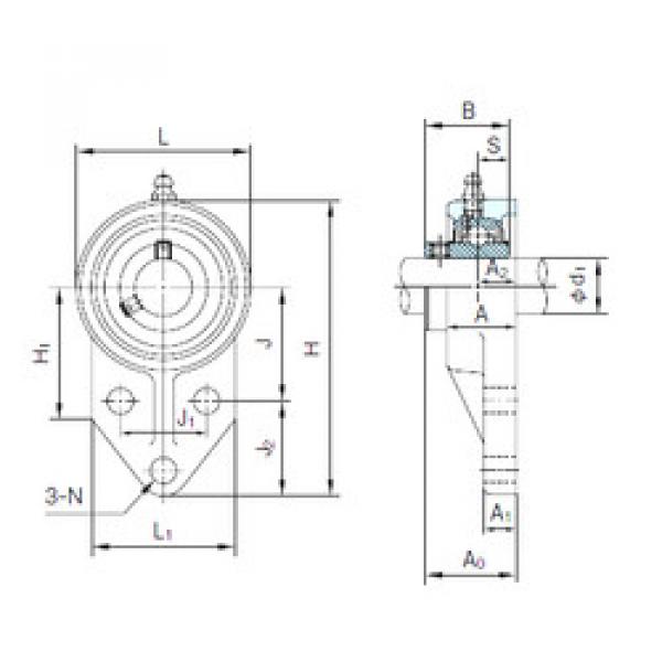 Bearing UCFK201 NACHI #1 image