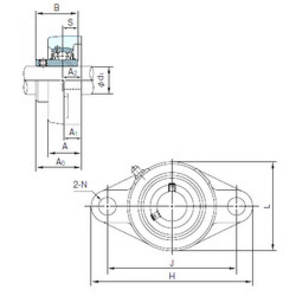 Bearing UCFL202 NACHI #1 image